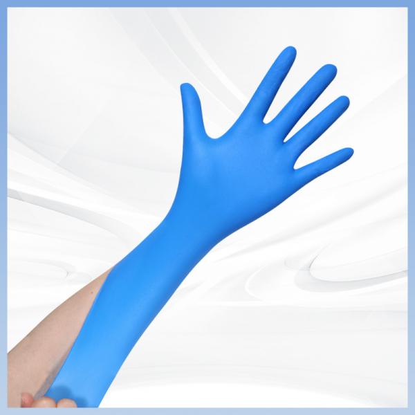 Quality Blue Disposable PVC Gloves Antibacterial Antifouling Food Grade Disposable for sale