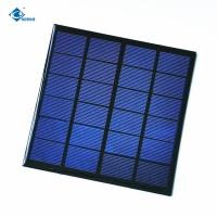 China Customizable High Efficiency 3W Durable Mini Solar Panel 6V Epoxy Adhesive Solar Panel ZW-145145-6V factory