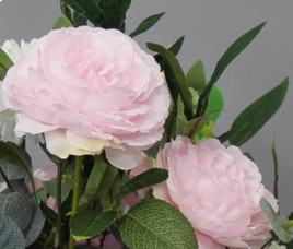 Quality Faux Silk Floral Arrangements Centerpieces Artificial Xmas Bouquet for sale