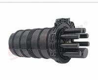 China Vertical 24 Cores Optical Fiber Splice Closure Waterproof Fiber Cable Junction Box 6 Inlets 6 Outlets factory