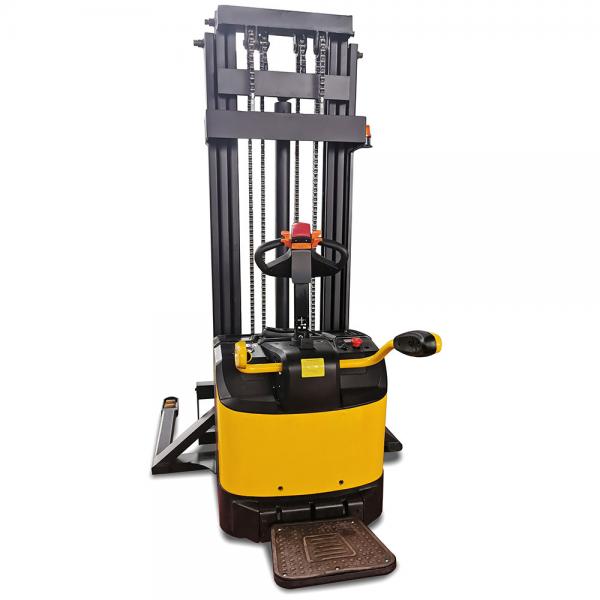 Quality Rider Straddle 1500kg 3310lb Double Deck Electric Pallet Stacker for sale