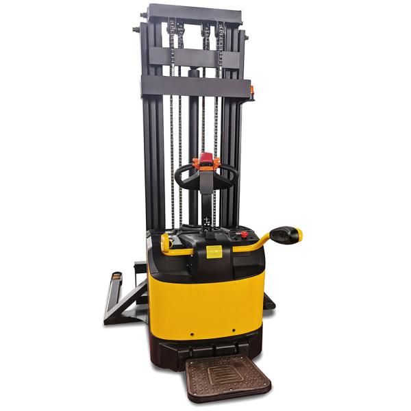 Quality Rider Straddle 1500kg 3310lb Double Deck Electric Pallet Stacker for sale