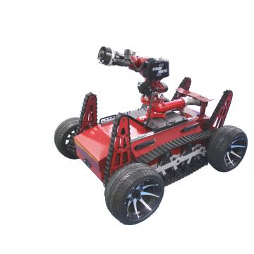 Quality All Terrain Robotic Fire Fighting Equipment Remote Control Large Jet Flow for sale