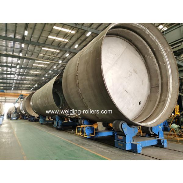 Quality 100 Ton Welding Pipe Rollers Selfing Aliging Heavy Duty With PU Wheels for sale