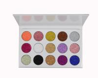 China Private Label Eyeshadow Palette 15 Color Glitter Eyeshadow Pressed Glitter factory