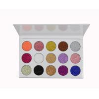 Quality Private Label Eyeshadow Palette 15 Color Glitter Eyeshadow Pressed Glitter for sale
