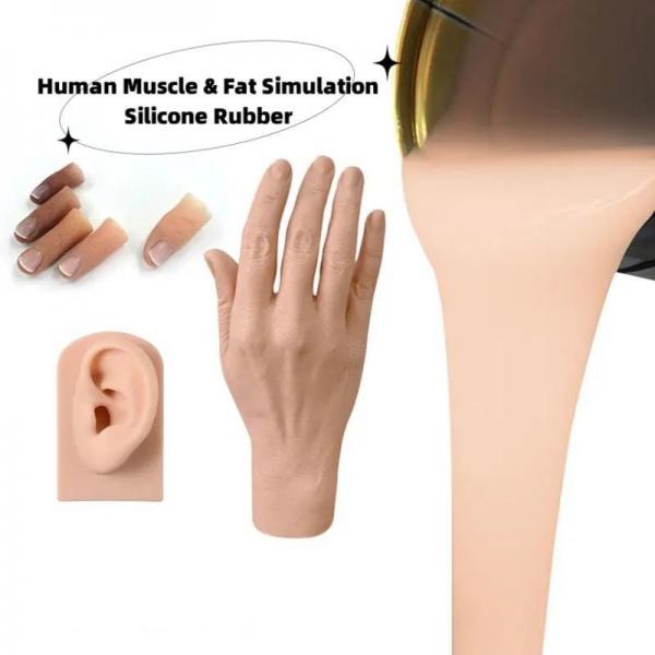 Quality 4.0Mpa Human Muscle And Fat Simulation Elastomer Silicone Rubber For Artificial for sale