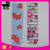 China 2017 Rose Flower Online Shopping Daily Life Cheap Nice On Foot Colorful Stockings Long Women Girls Sock factory