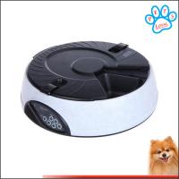 China 6 Meal LCD Digital Automatic Pet Feeder Meal Dispenser Bowls with Recorder factory