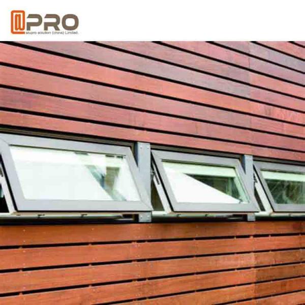 Quality 1.4mm Frame Thickness Metal Awning Windows / Aluminium Single Top Hung Window for sale
