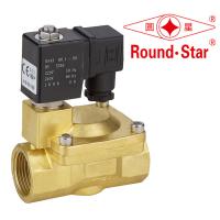 China 1 Inch Automatic Bistable Latching Solenoid Valve Pilot Operated Brass for sale