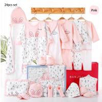 China Wholesale newborn babies gift box pure cotton clothing 24pcs Layette sets casual baby clothes set for four seasons factory