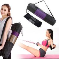 China Black Portable Yoga Mat Carry Bag lightweight Nylon Pilates Womens Yoga Bag factory