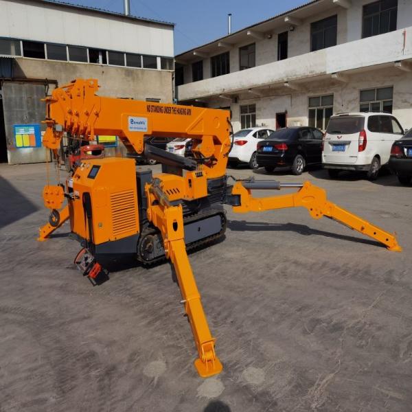 Quality Telescopic Boom Hydraulic Spider Crawler Crane Remote Control Spider Lifting Equipment for sale