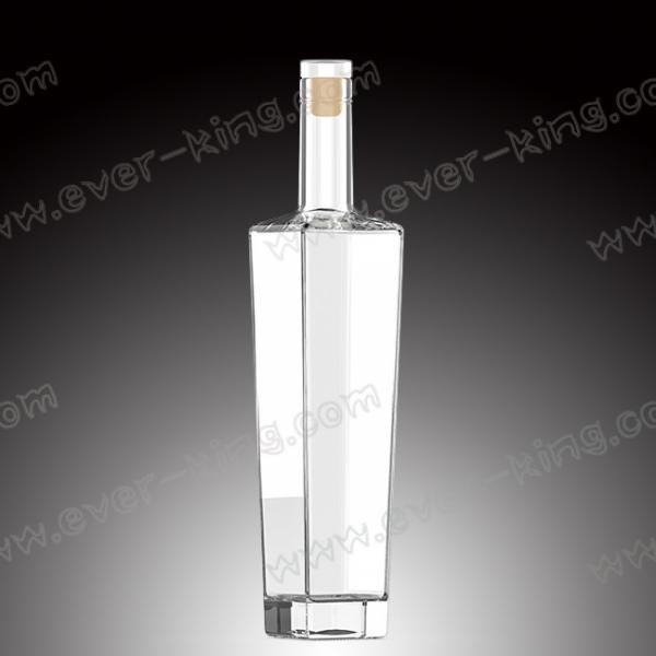 Quality Cap Sealing 200mm glass Whiskey Bottle for Liquor for sale