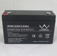 China 3FM12 6 Volt 12AH / 10AH AGM Lead Acid Batteries For Solar Power Stations factory