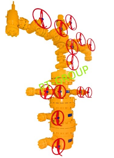 China API 6A Anti Corrosion splited Wellhead And Christmas Tree 2 1/16 - 7 1/16 factory