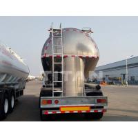 China Aluminium alloy flour transporter flour tanker wheat flour trailer for sale for sale
