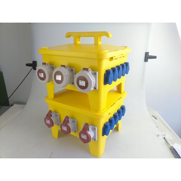 Quality PE Electrical Distribution Box With Industrial Plugs Sockets Stable Structure for sale