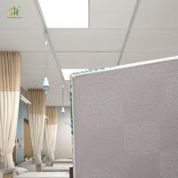 China Customized  Smoke Proof PVC Gypsum Perforated Ceiling 603x603mm For Home Theater factory