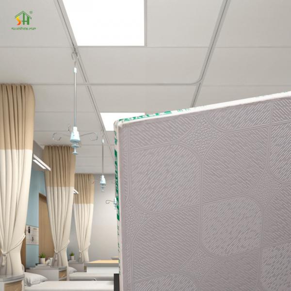 Quality Heat Insulation Gypsum PVC Ceiling Board Soundproof 600x600mm for sale