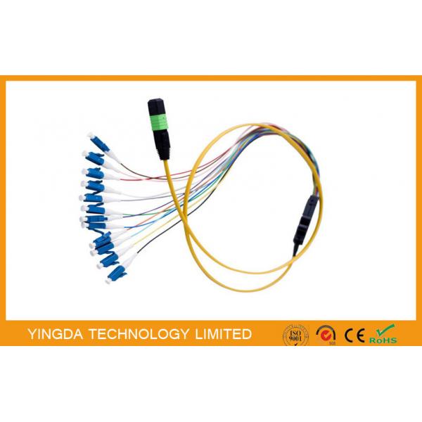 Quality Simplex Fiber Cable , MPO / MTP - LC Harness Patch Cord Cable 0.9mm SM for sale