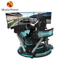 China 6 Dof Hydraulic Racing Simulator Vr Games Virtual Reality 3 Screen F1 Racing Simulator factory