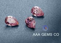 China High Hardness Pear Shaped Moissanite Pink For Ring / Earring factory
