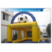 China Yellow Inflatable Sports Games Football Goal Post For Soccer Shooting 8 * 4m factory