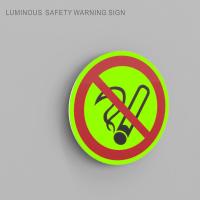 Quality Photoluminescent Safety Fire No Smoking Sign Glow In The Dark for sale