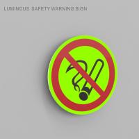 Quality Photoluminescent Safety Fire No Smoking Sign Glow In The Dark for sale