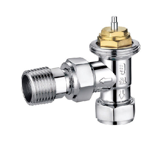 Quality EN215 Certified Angled Thermostatic Radiator Valve With Compression End For for sale