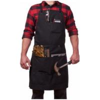 China Adjustable Water Resistant Apron With Tool Pockets , Waxed Canvas Work Apron for sale