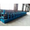 China GI. Carbon Steel Top Hat Channel Roll Forming Machine With 1.5 Inch Chain of Transmission factory