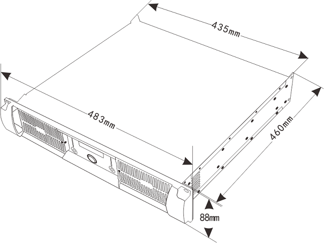 CE Conference Room CLASS H 600W Analog Power Amplifier