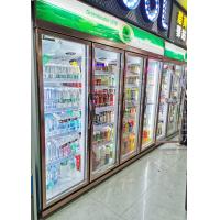 China 748L Glass Door Refrigerator Beverage Refrigeration Equipment Fan Cooling factory