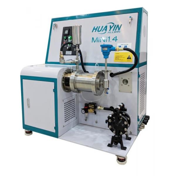 Quality Pesticide Chemical Liquid 2.0 Litre Laboratory Bead Mill Grinding Machine 0.6T for sale