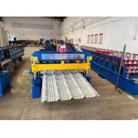 China Color Steel Coil Glazed Tile Roll Forming Machine With Hydraulic Power for sale