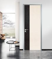 China Aluminum frame Single leaf aluminum plain bedroom interior doors factory