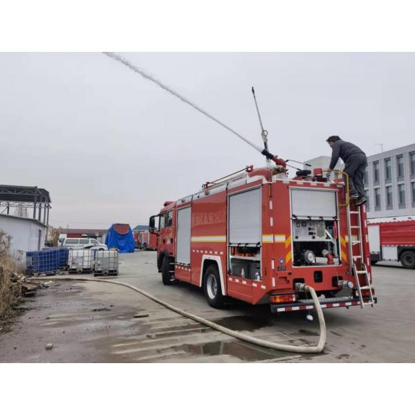 Quality PM80/SG80 Emergency Fire Trucks Water 5800L Foam 2000L 2+4 Persons HOWO Electric Fire Engine for sale