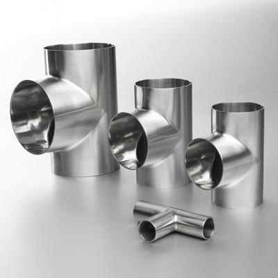 Quality Inox 304 Ss Pipe Fittings , Food Grade  Stainless Steel Equal Tee for sale