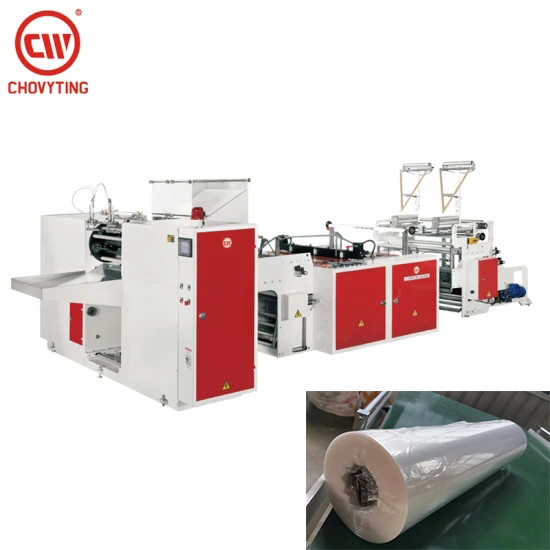 China Fully Automatic 1.5M Plastic Bag Roll Making Machine 60m/min for sale