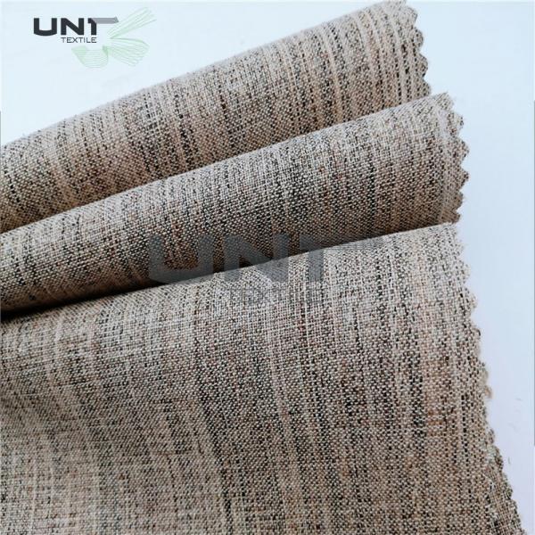 Quality handfeeling horse hair interlining for men‘s suit  with natural color for sale