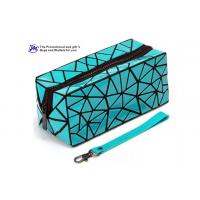 china Foldable Fashion Cosmetic Bags PVC Material Made With Diamond Pattern