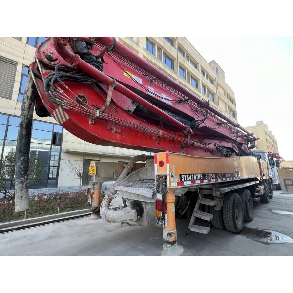 Quality 2012 56m Pump Truck Used Construction Equipment SY5419THB 6 Sections With RZ for sale