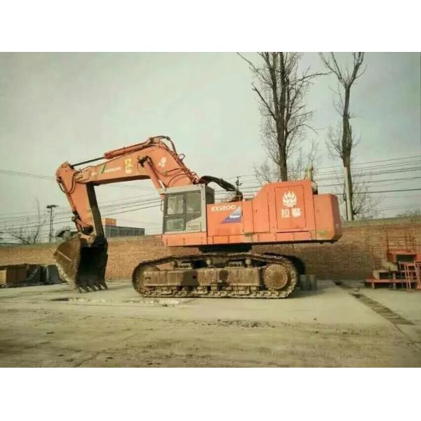 Quality Mining Industry Used Hitachi Excavator 120 Ton EX1200 2.4m³ Bucket Size for sale