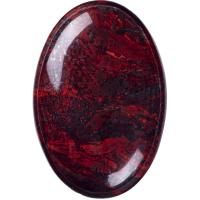 China Natural Red Flower Jasper Palm Stone 6x4x2cm For DIY Jewelry Making factory