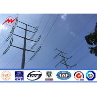 Quality Polygonal 40FT 69kv Metal Steel Utility Poles Galvanized Surface Treatment ASTM for sale