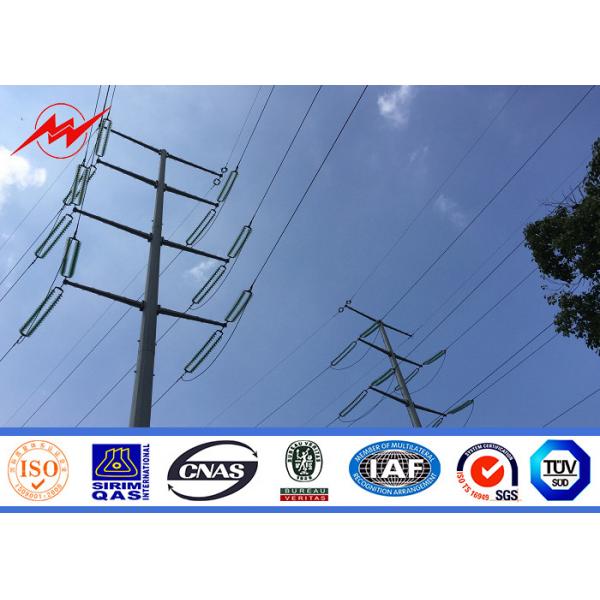 Quality Multi Sided Single Circuit Electrical Power Pole 4mm Electric Steel Pole for sale
