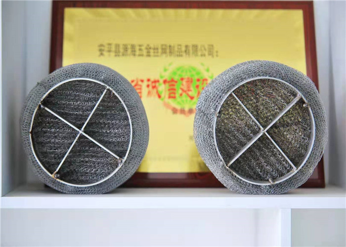 China Stainless York Mesh 431 / 421 Wire Mesh Mist Eliminator , Pad Demister factory